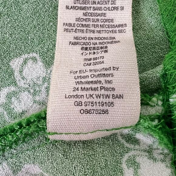 Free People Dream Girl Mini Dress Womens Size 6 Green Lace Up Detail OB675256 - Picture 6 of 6